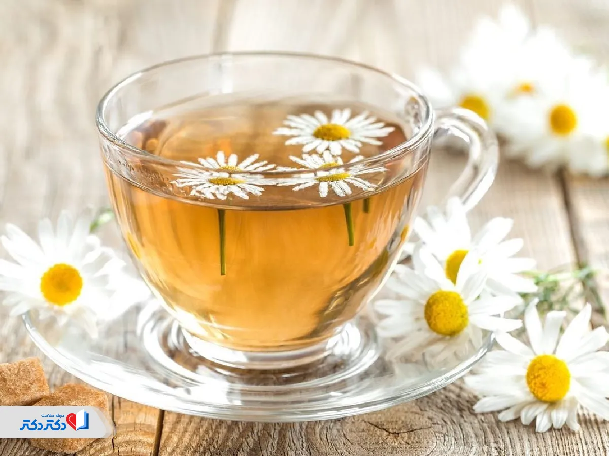 چای بابونه برای پیشگیری از درد پایین شکم مردان