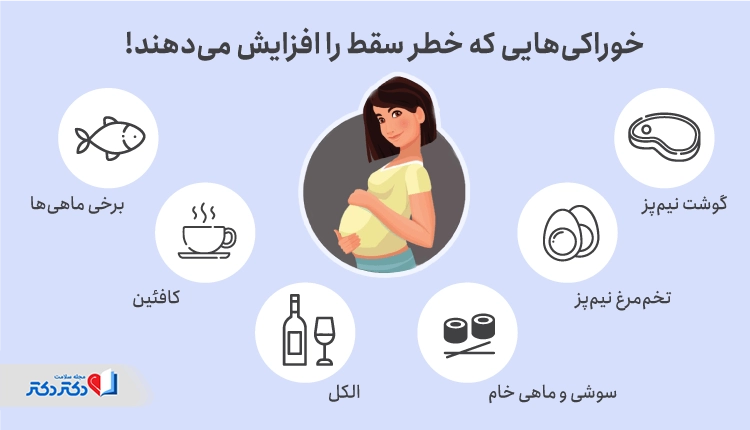 خوراکیهایی که خطر سقط جنین را افزایش میدهد