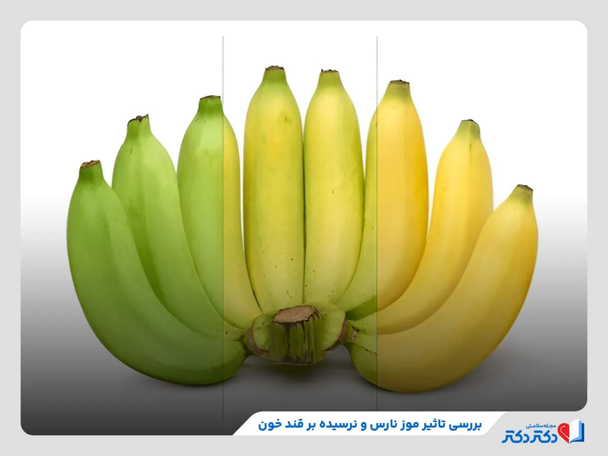 مقایسه میزان تاثیر موز رسیده و نارس بر قند خون در افراد مبتلا به دیابت