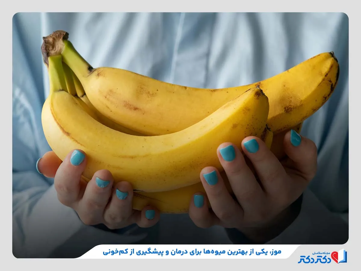 بررسی فواید و مزایای موز برای درمان کم‌خونی