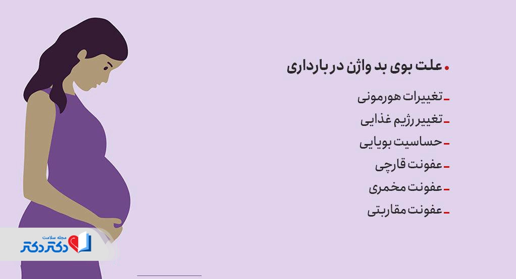 بوی بد واژن در بارداری دلایل و علل مختلفی دارد.