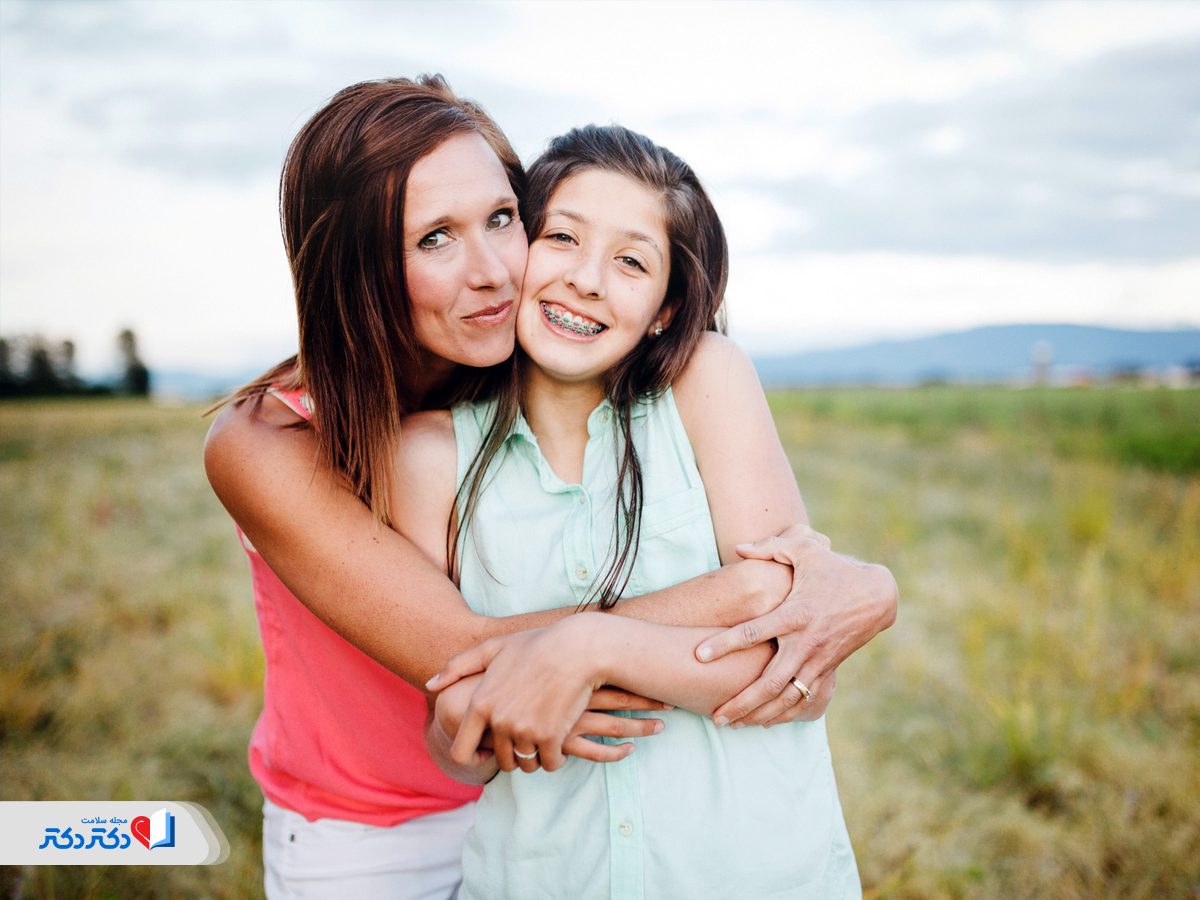 روابط خانوادگی بهتر دختران بعد از بلوغ