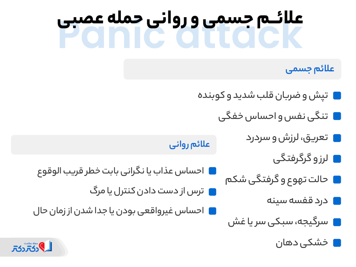 علائم حمله پانیک چیست؟