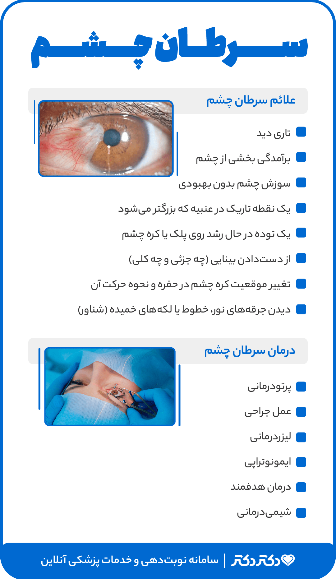 اینفوگرافی سرطان چشم