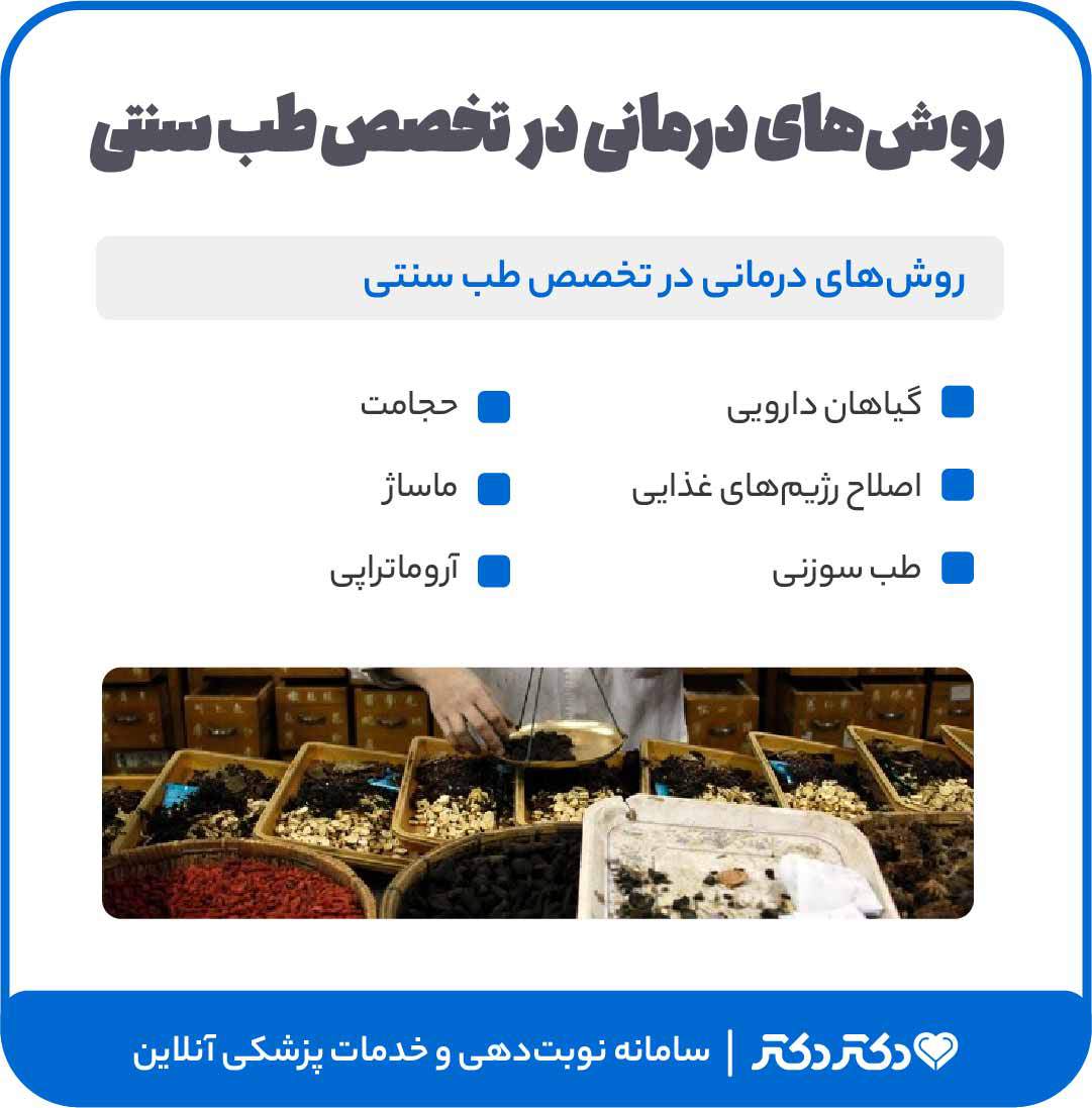اینفوگرافی طب سنتی