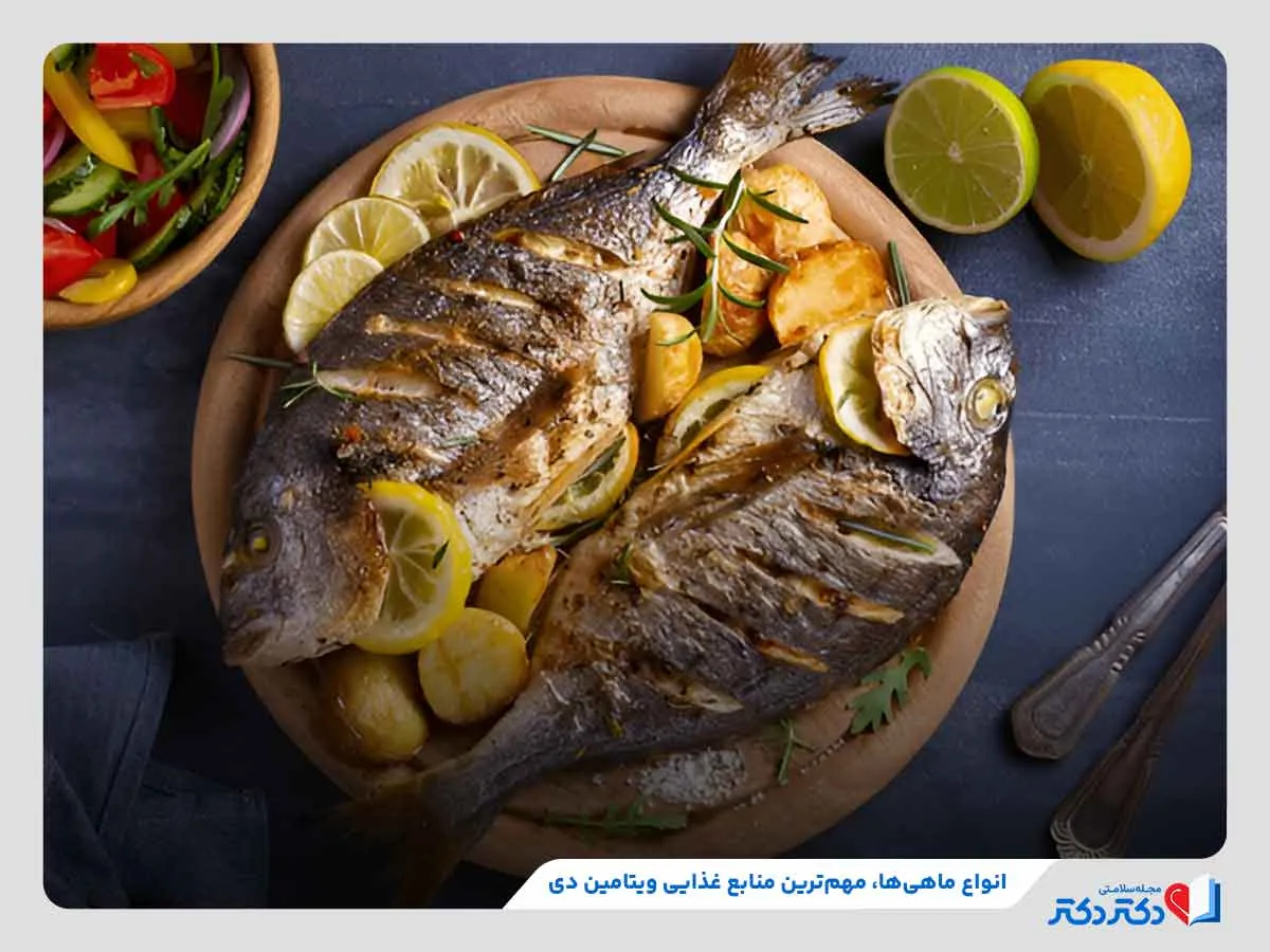 مصرف انواع ماهی‌ها برای دریافت ویتامین دی