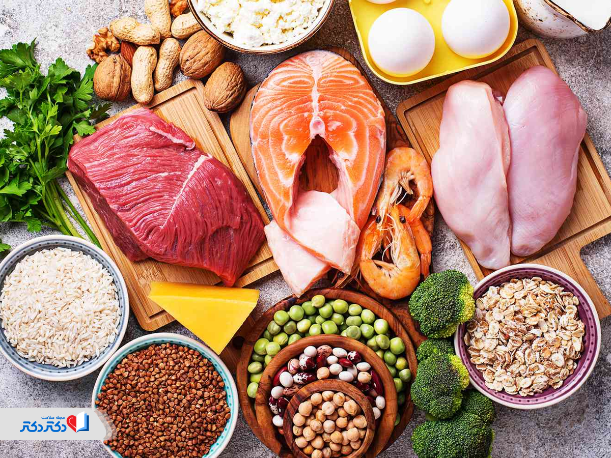 انواع مواد غذایی پروتئین دار