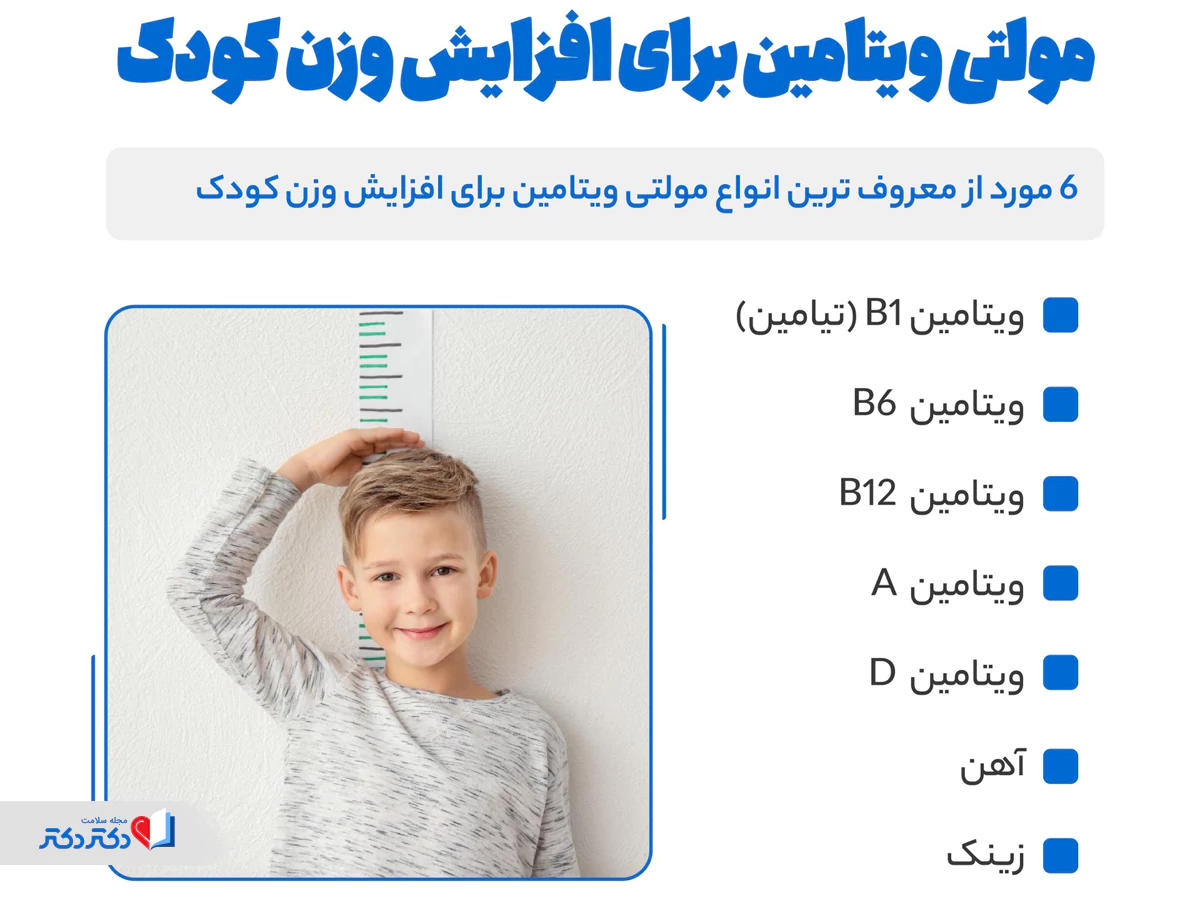 بهترین انواع مولتی‌ ویتامین برای افزایش وزن کودک