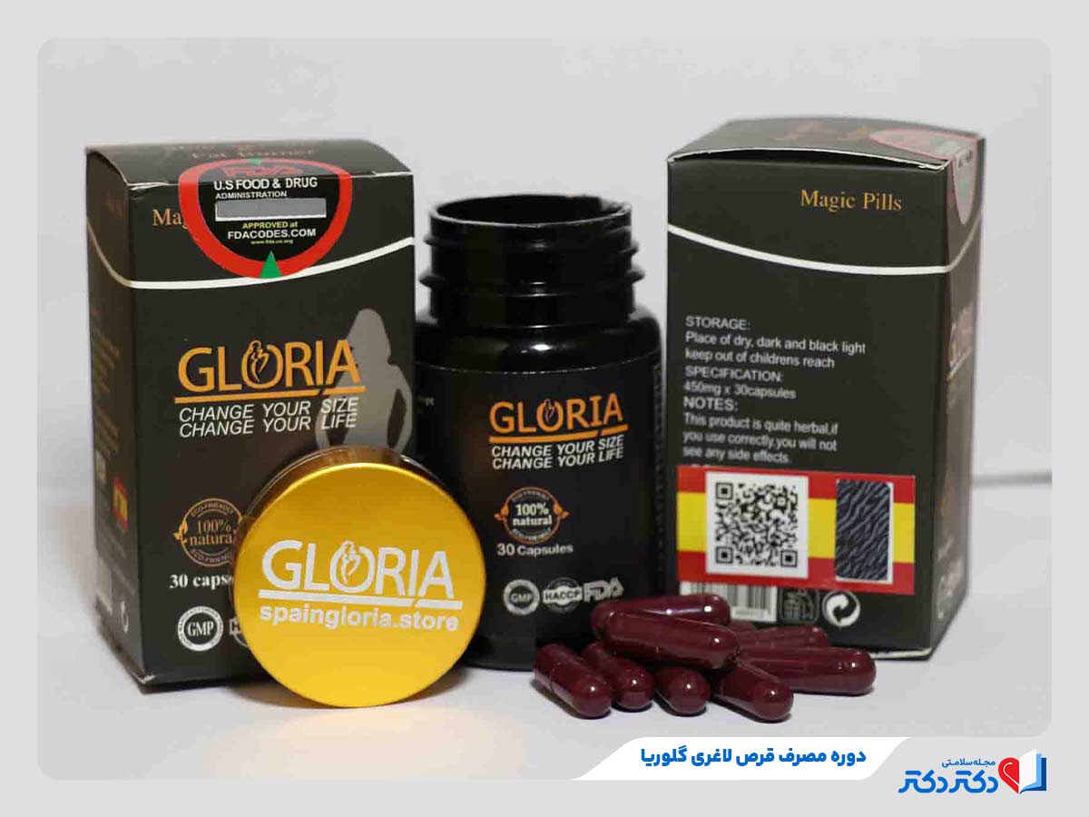 دفعات مصرف قرص گلوریا