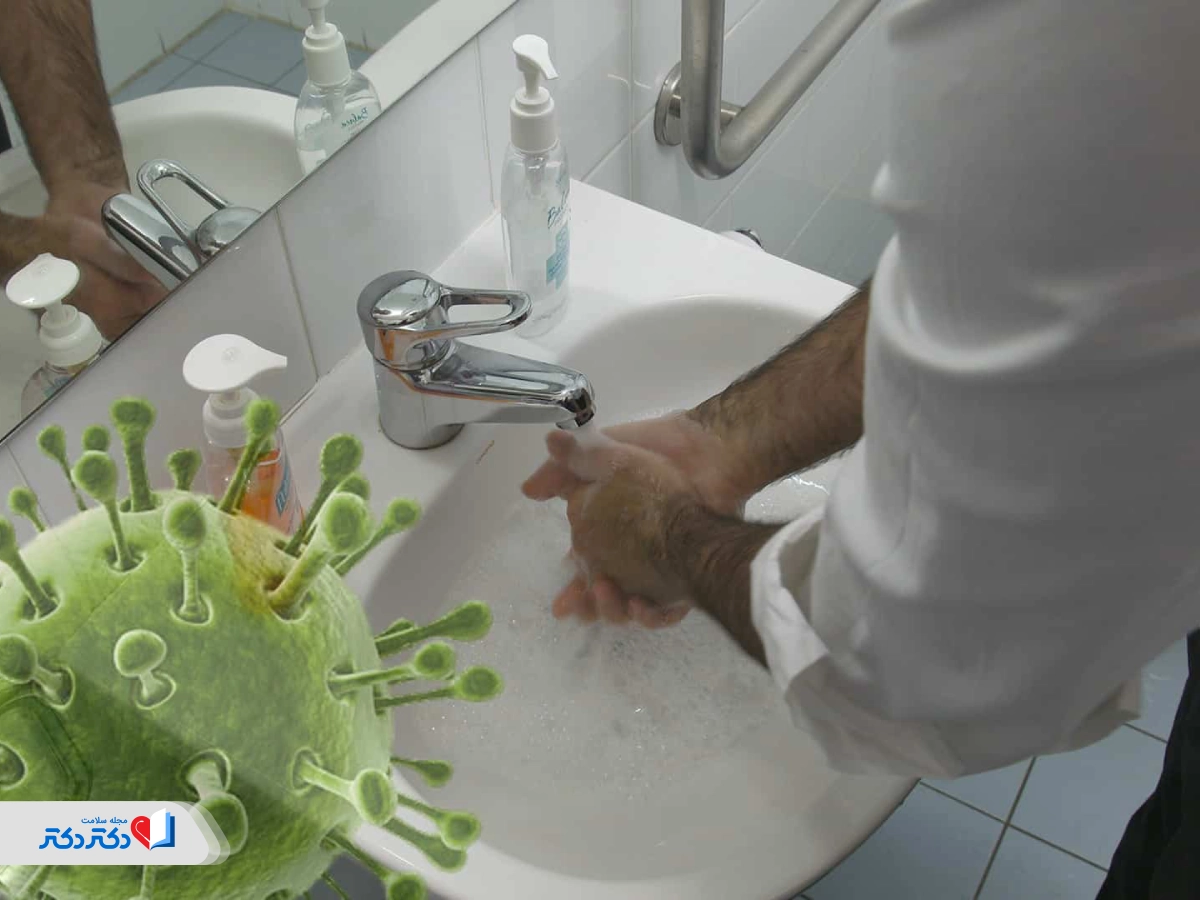شستن مکرر دستها برای پیشگیری از ابتلا به کرونای تیغی