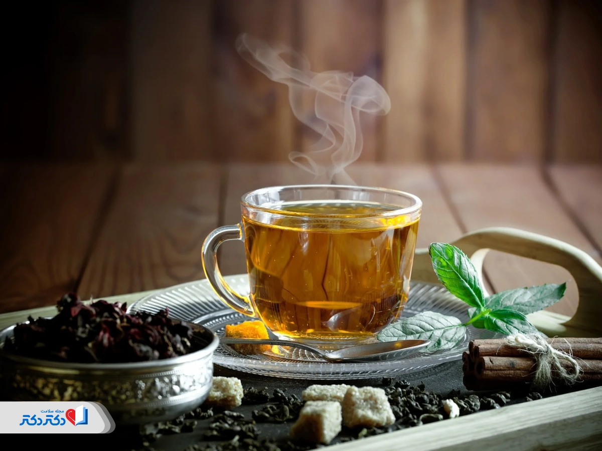 دمنوش لاغری-چای سبز و لاغری