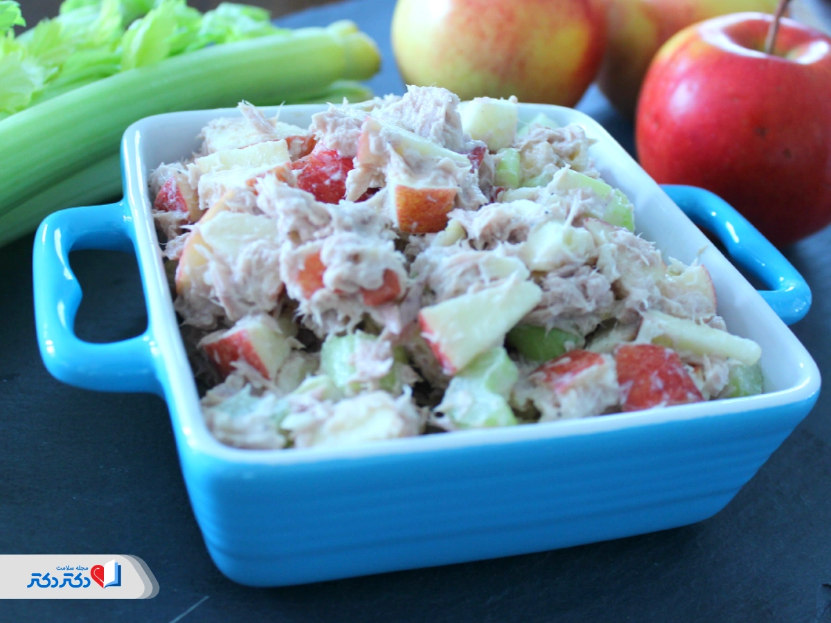 سالاد تن ماهی در رژیم کم کاری تیروئید