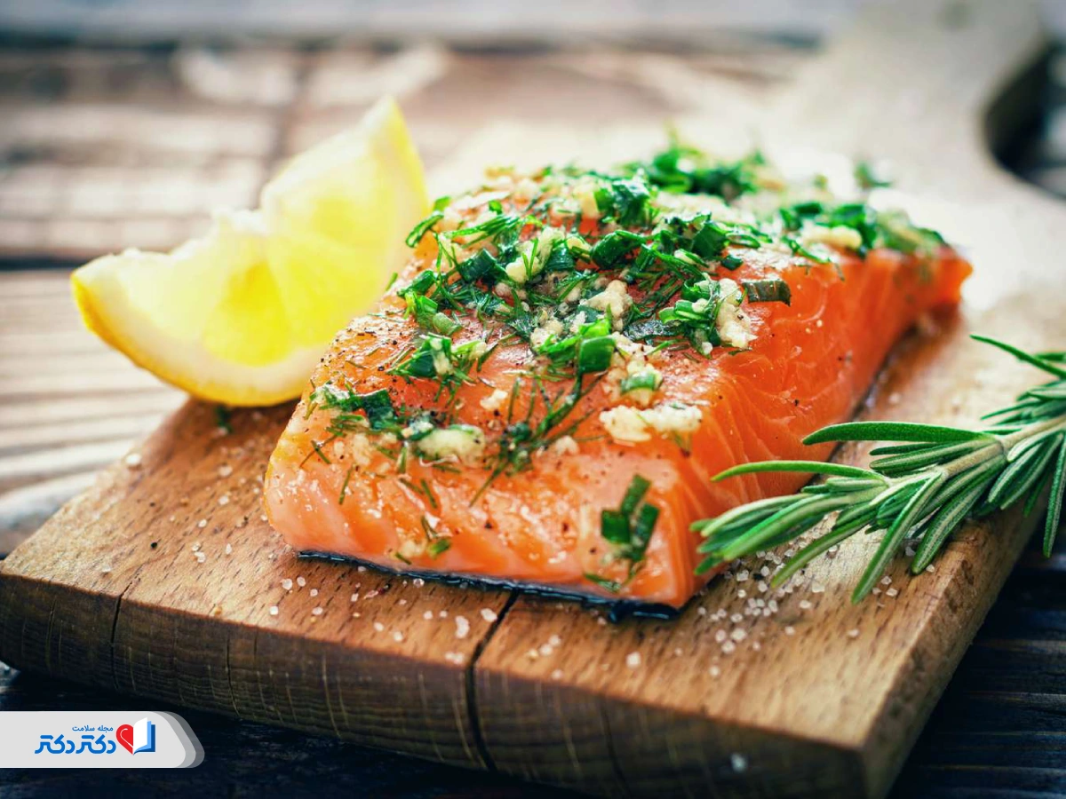 ماهی با لیمو و رزماری