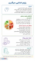 اینفوگرافی رژیم میگرنی
