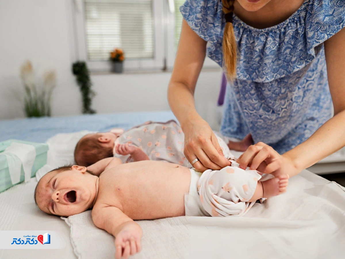 نحوه گرفتن نمونه برای نوزاد