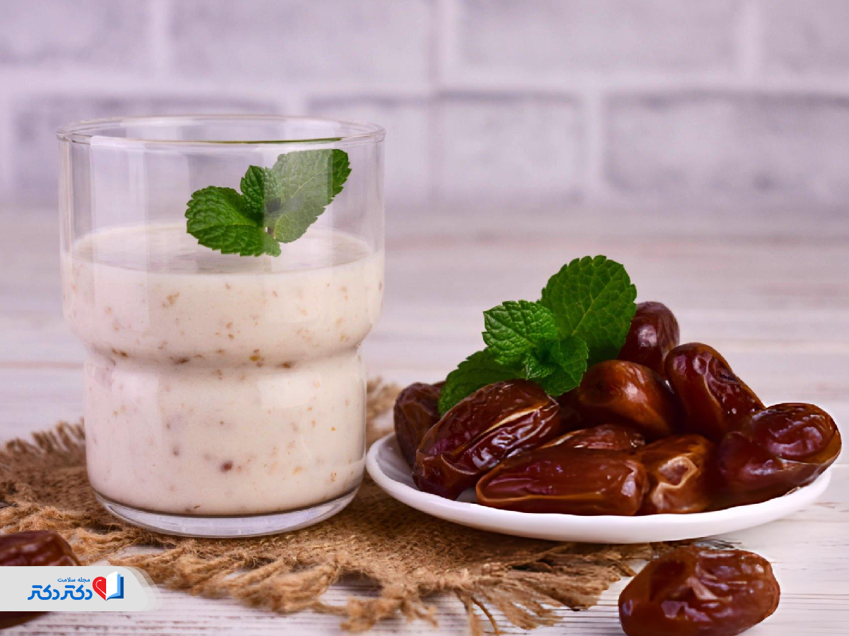 فواید رژیم شیر و خرما