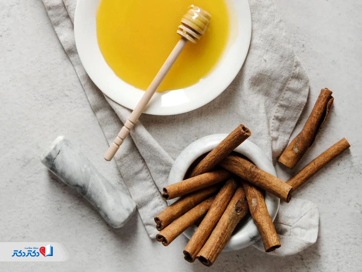 لاغری با عسل و دارچین