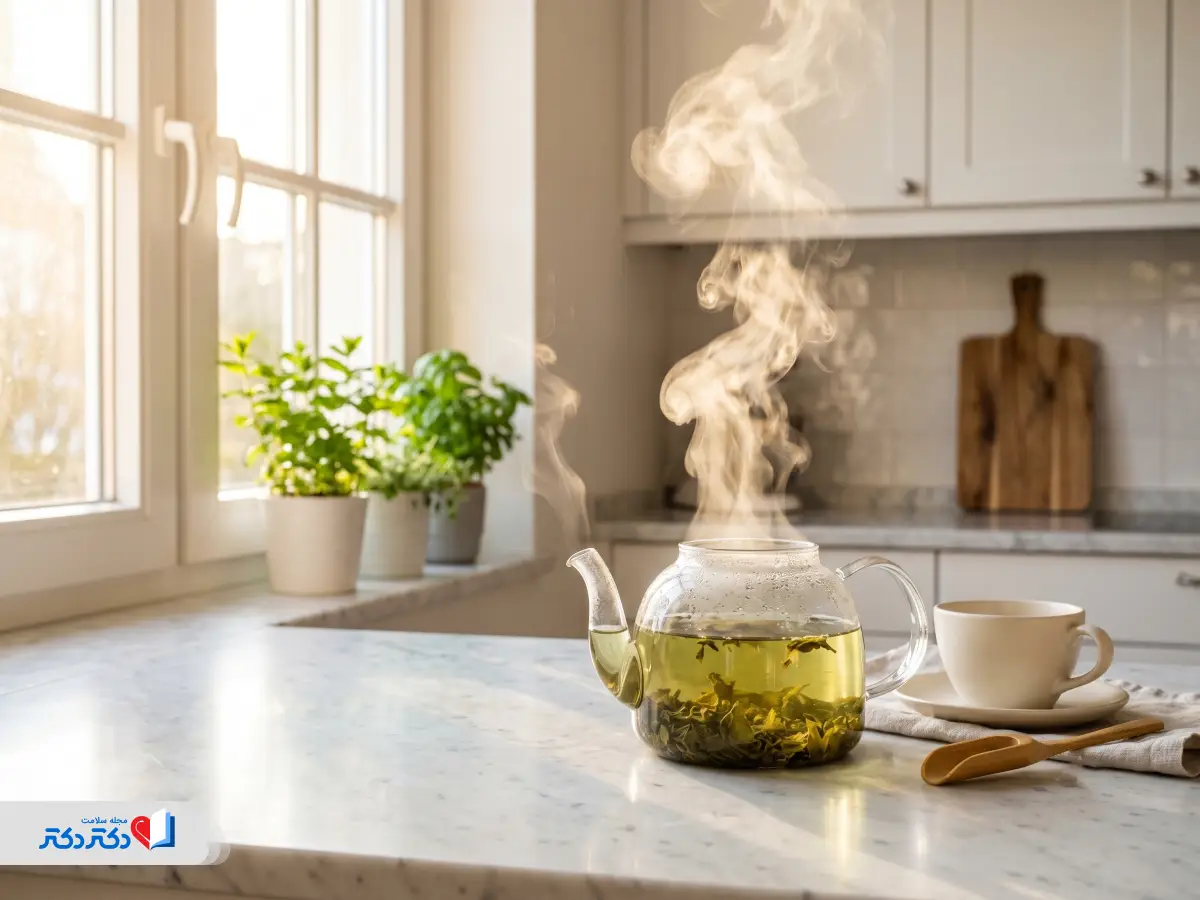 طریقه مصرف چای سبز برای لاغری در طول روز