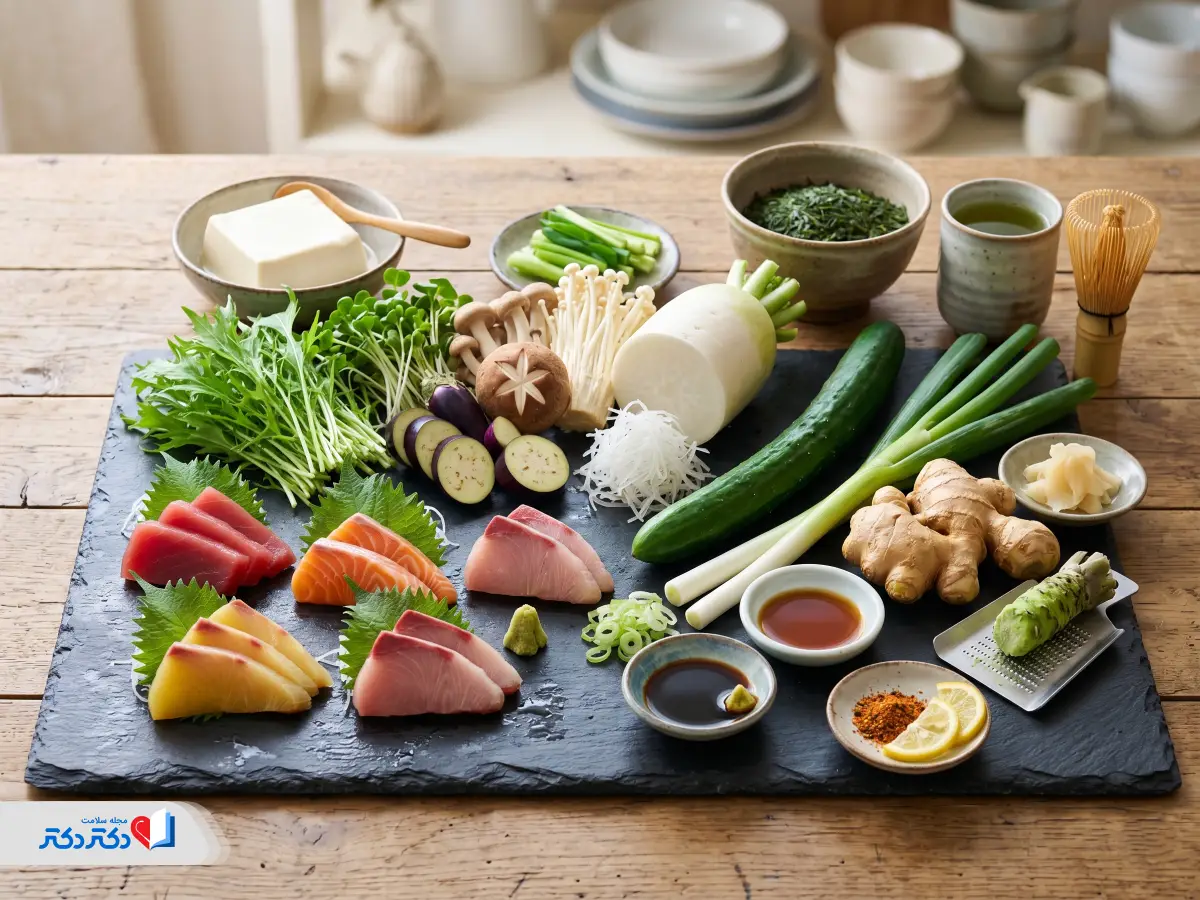 مواد غذایی مجاز در رژیم ژاپنی