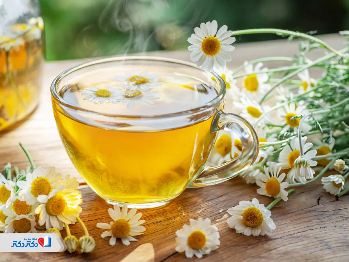 چای بابونه در رژیم غذایی برای زخم معده