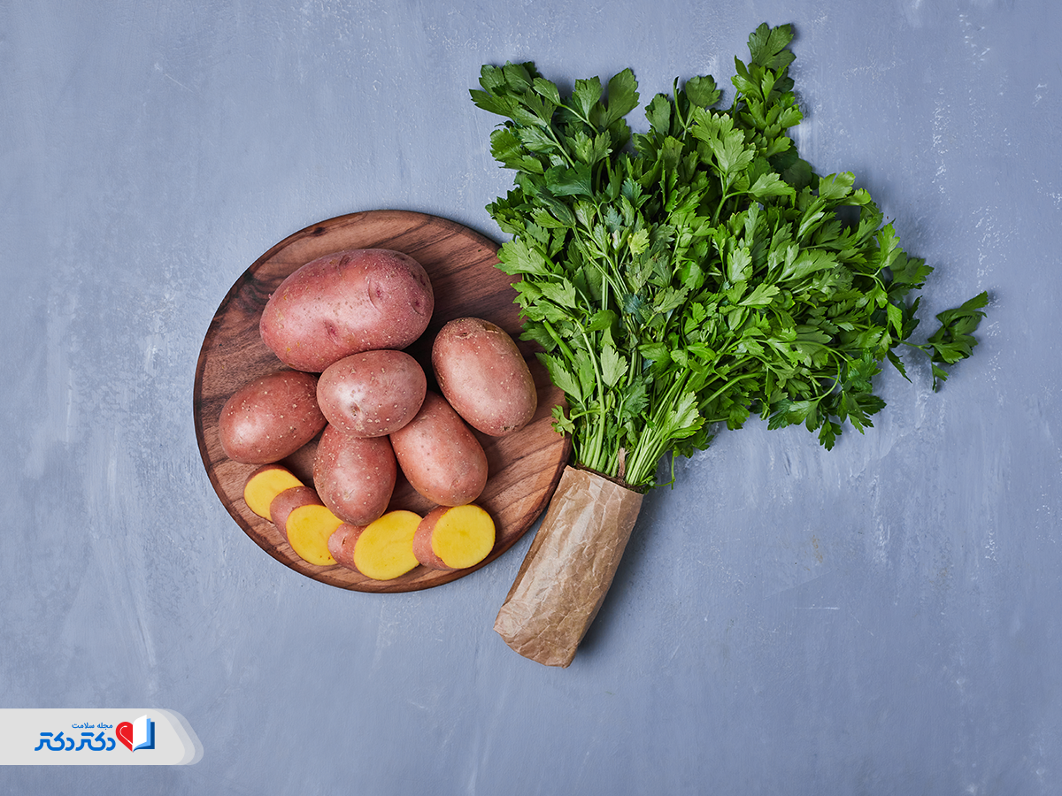 لاغری با سیب زمینی آب پز