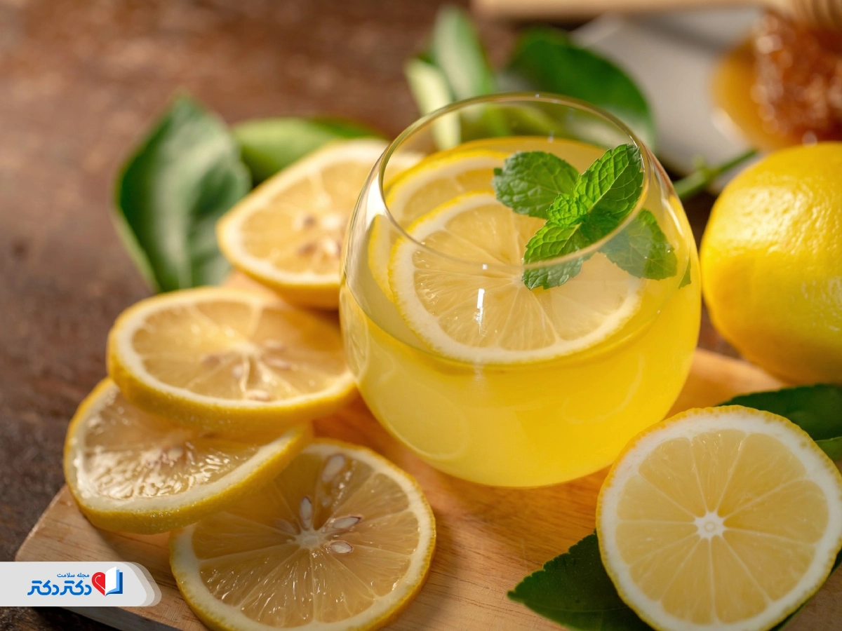 دتاکس واتر پرتقال و لیمو و نعنا