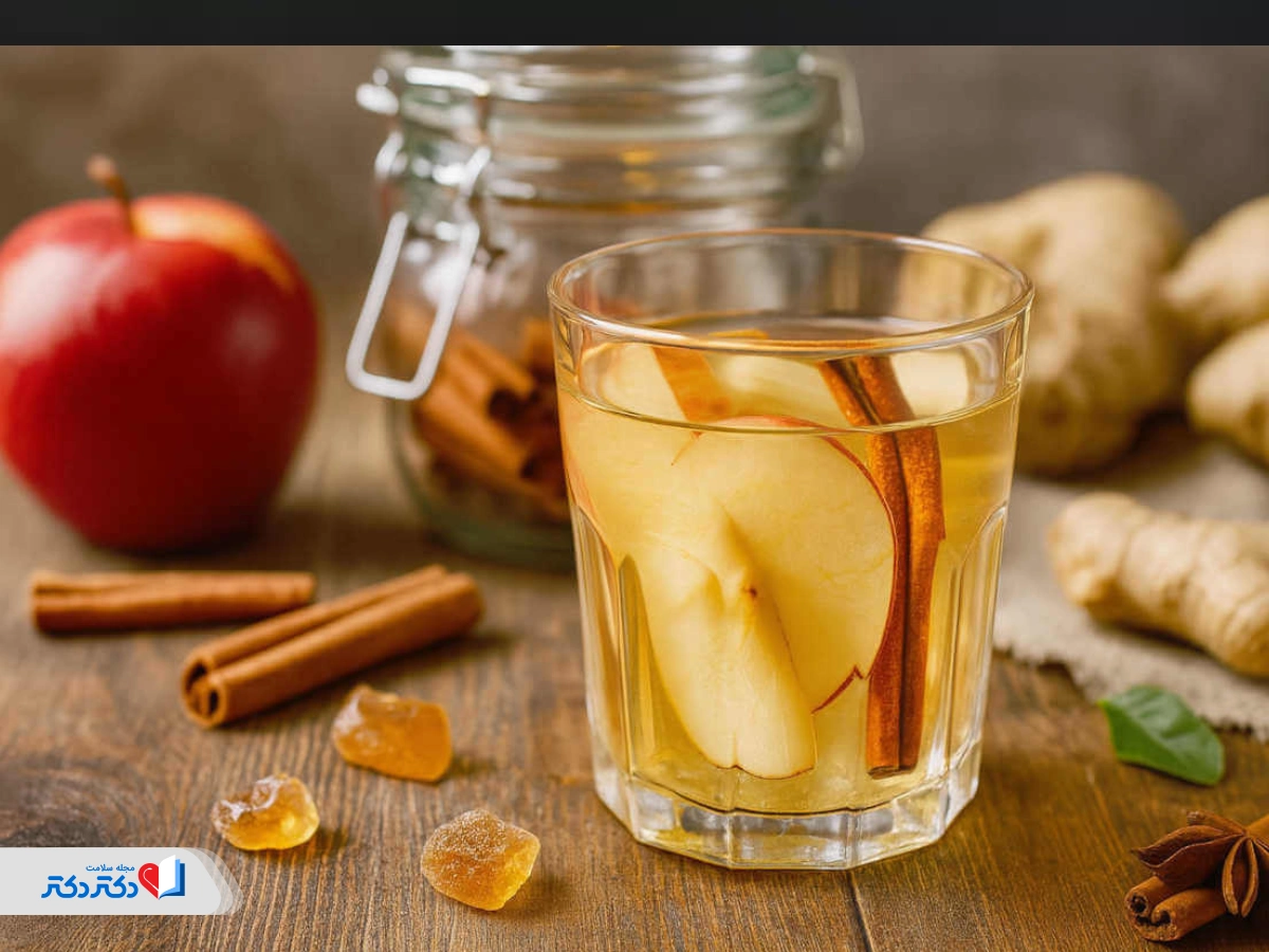 انواع دتاکس واتر برای لاغری با سیب و دارچین
