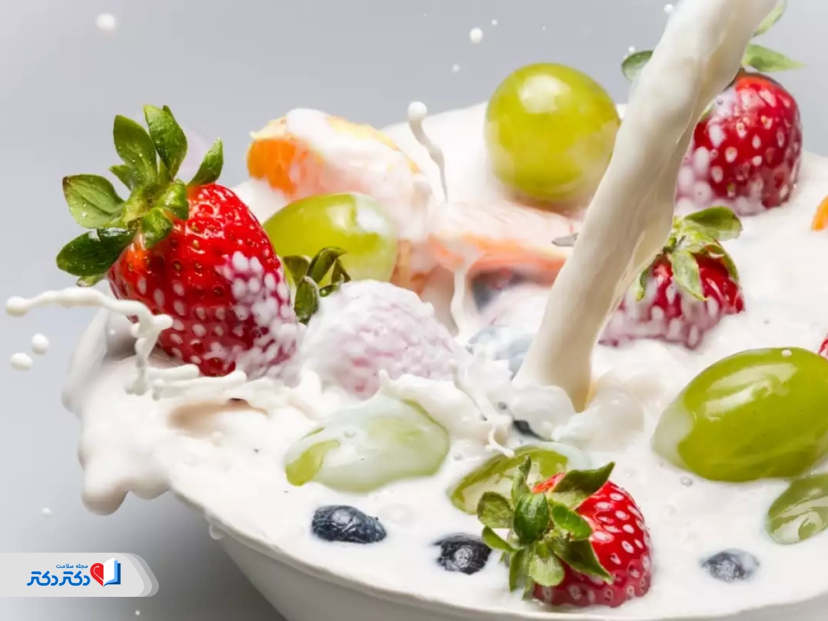 رژیم شیر و میوه یکی از انواع رژیم لاغری شیر 
