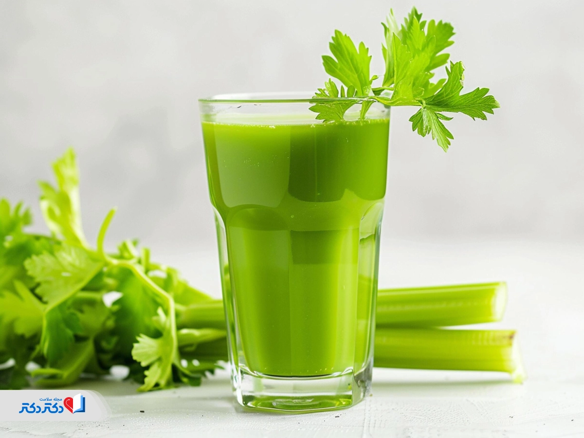 خواص جعفری برای لاغری - نوشیدنی جعفری و آب کرفس