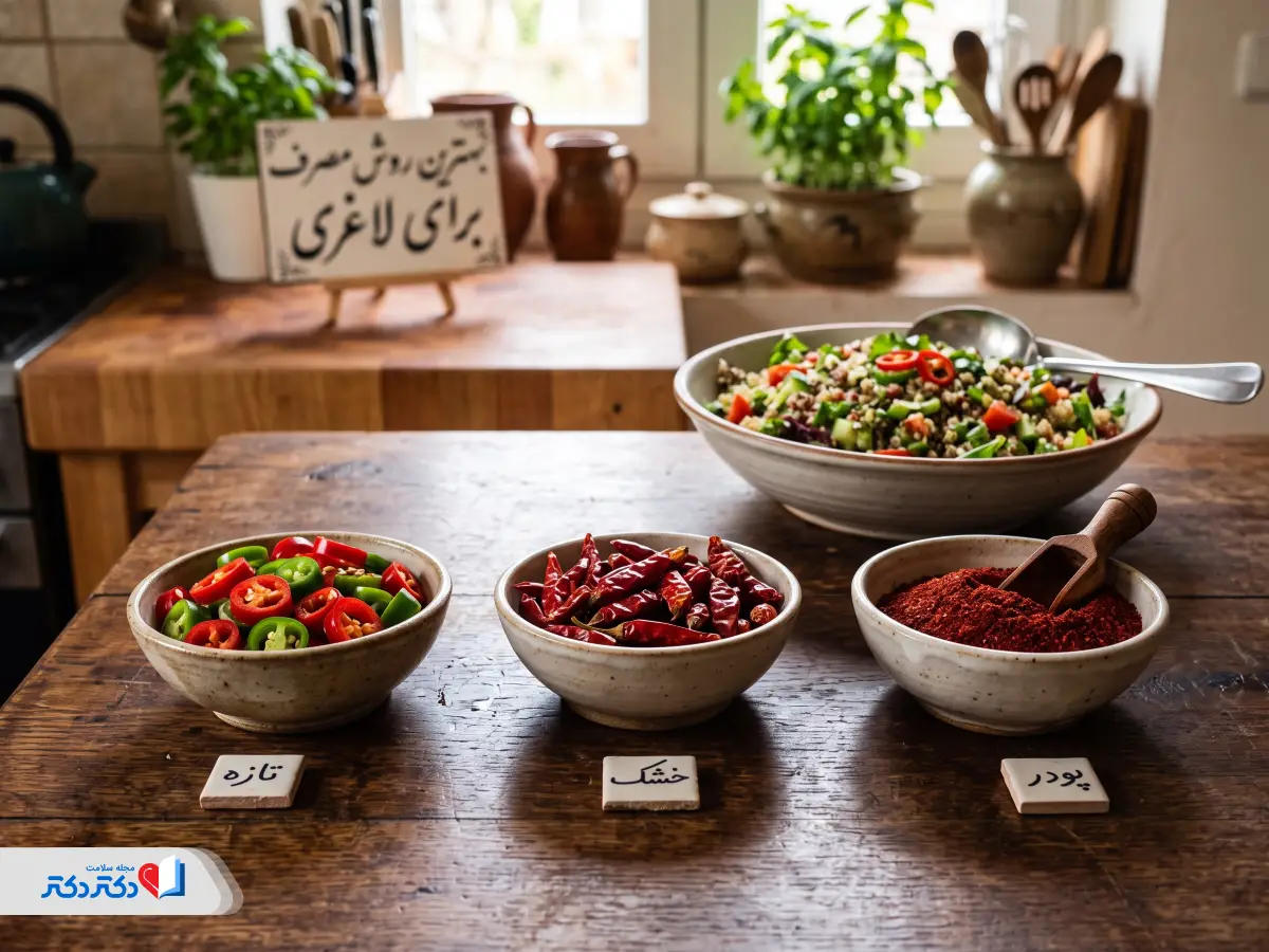 بهترین روش مصرف فلفل چیلی برای لاغری