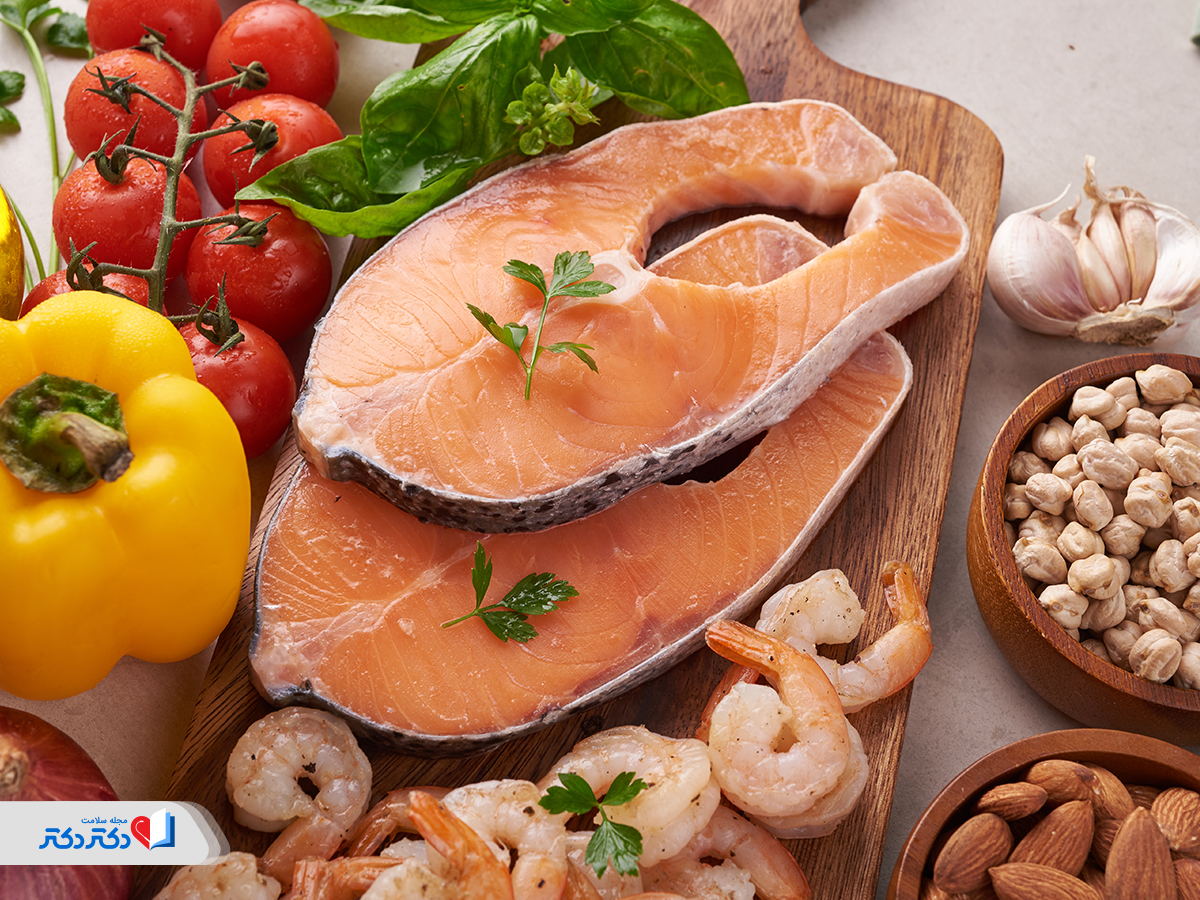 پروتئینهای سالم مثل مرغ، ماهی و حبوبات در رژیم هپاتیت