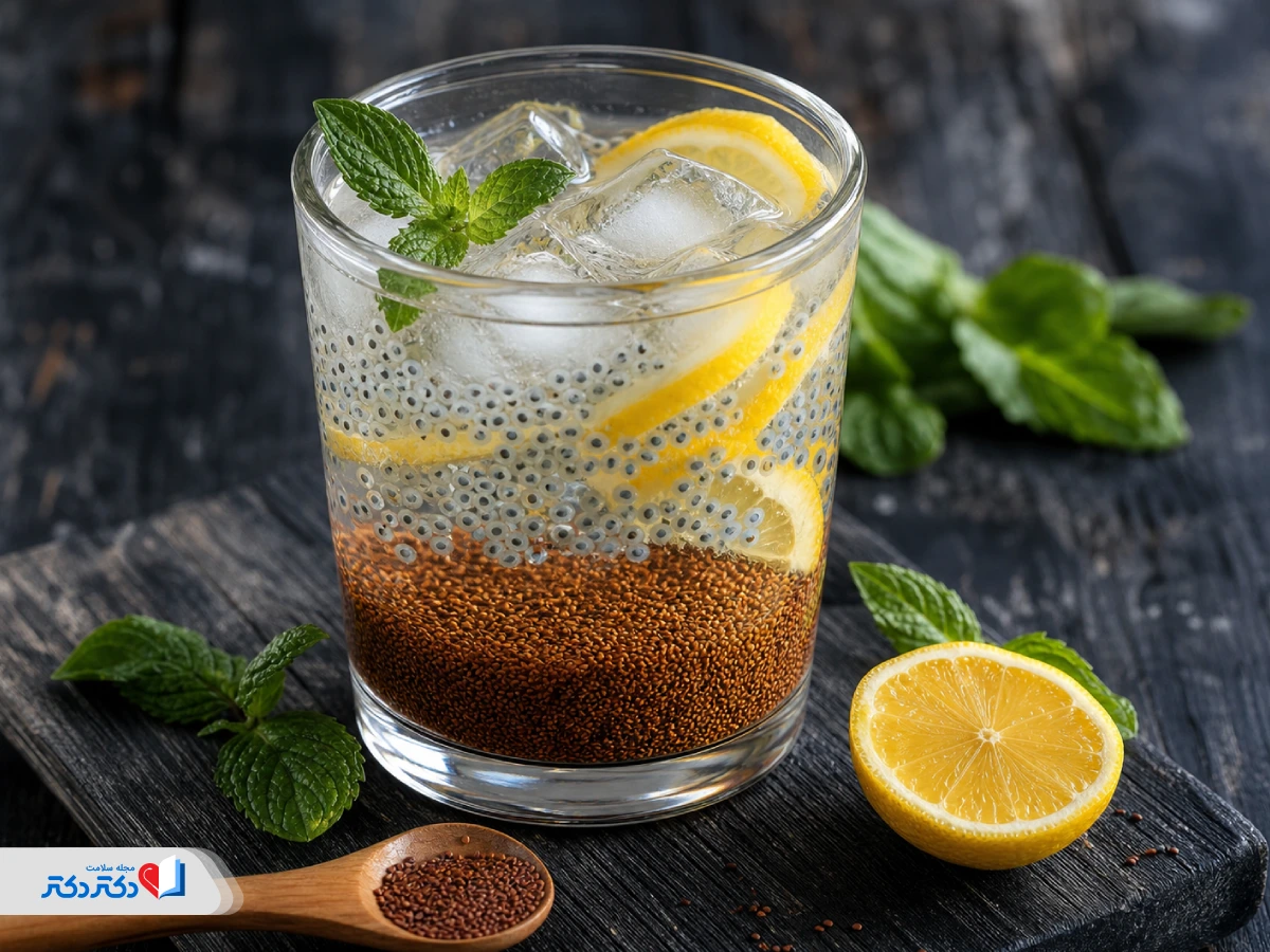 ترکیب خاکشیر و تخم شربتی برای لاغری