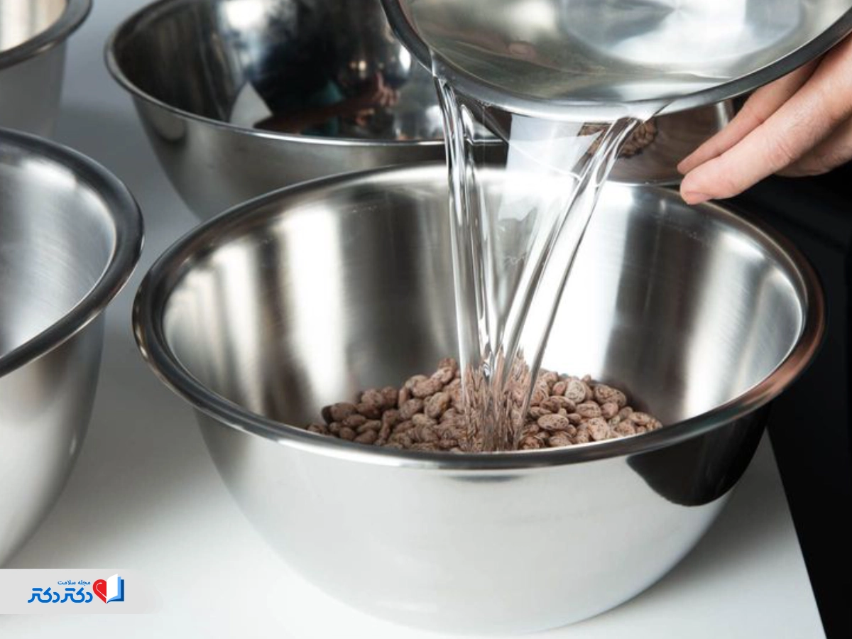 خیساندن لوبیا برای استفاده در رژیم لاغری