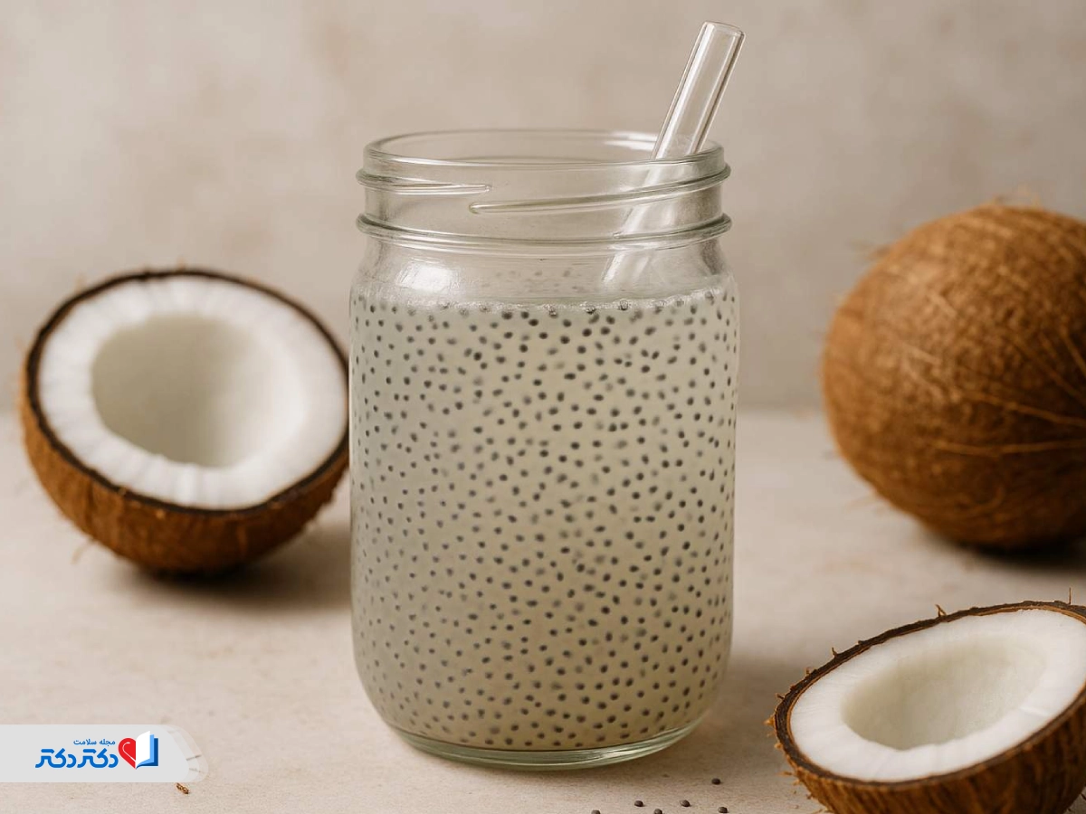 ترکیب نارگیل و دانه چیا