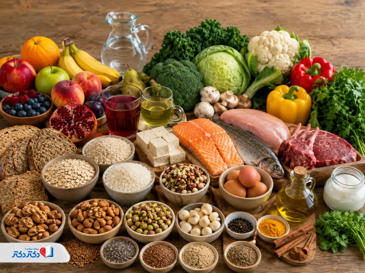 مواد غذایی مجاز در رژیم مایر