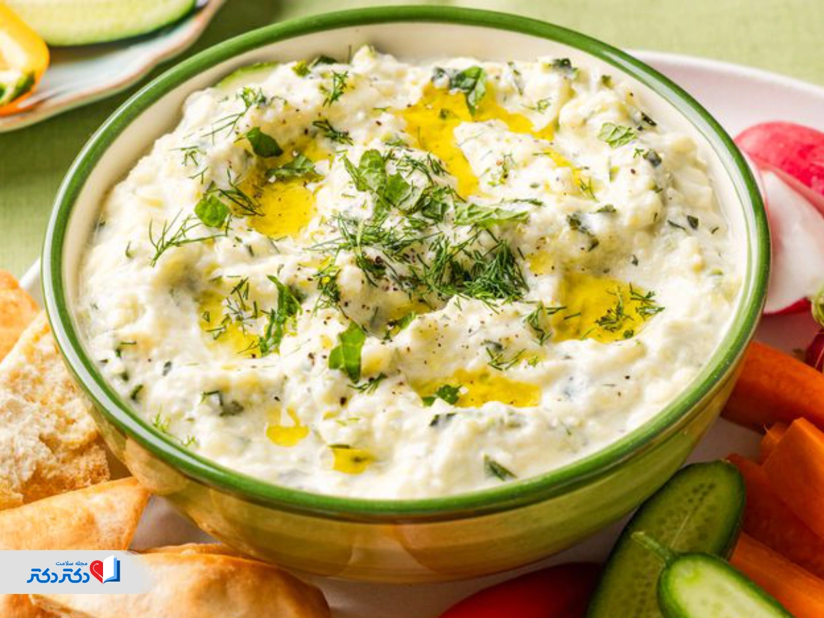 ماست و کدو سبز