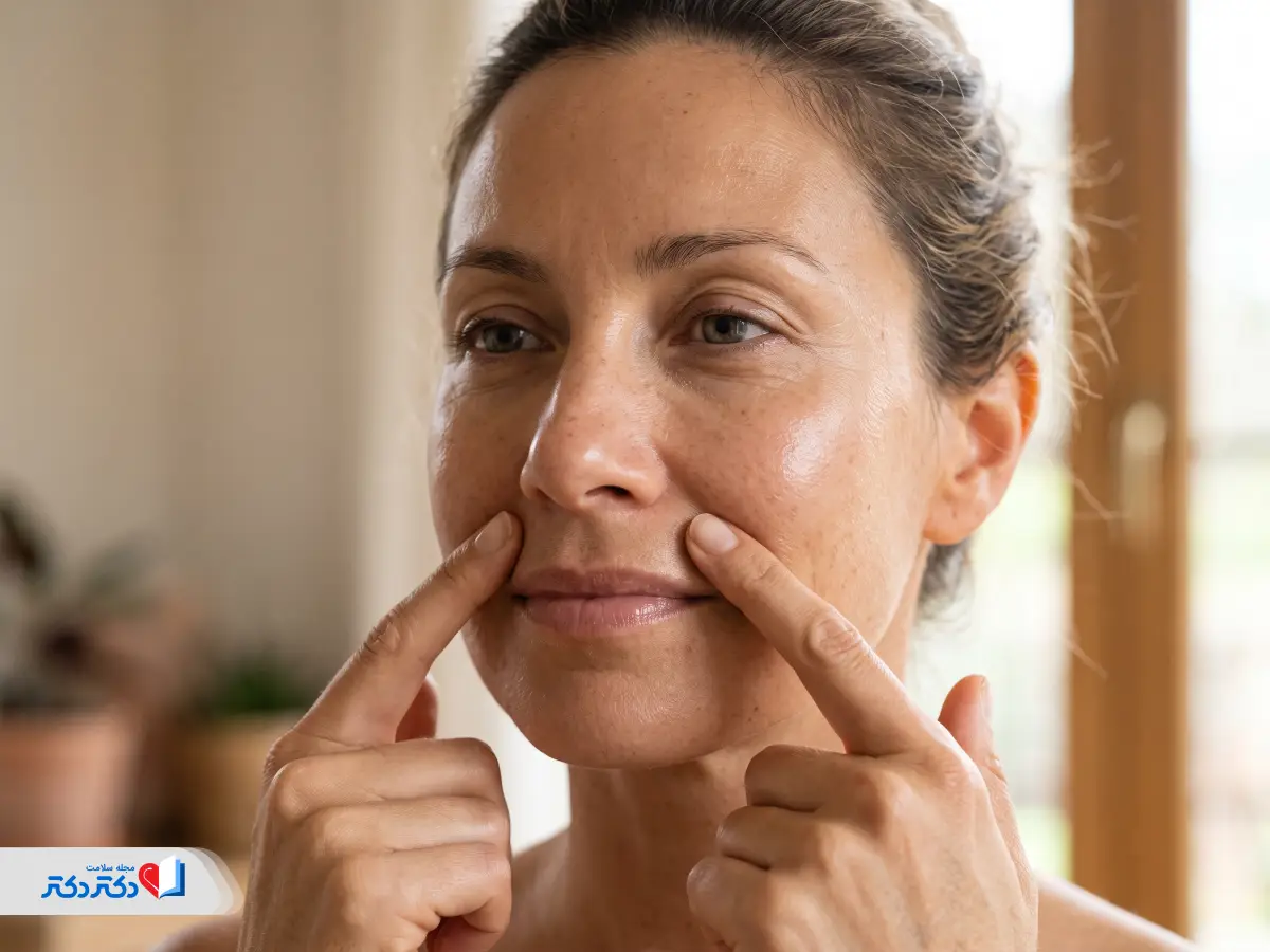 آموزش یوگای صورت برای خط خنده