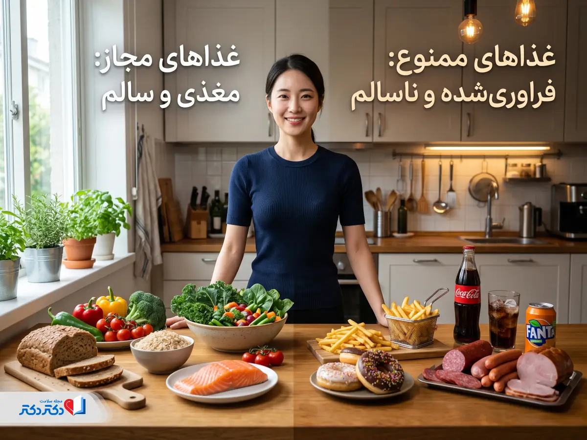 غذاهای مجاز و غیرمجاز در رژیم لاغری کرهای