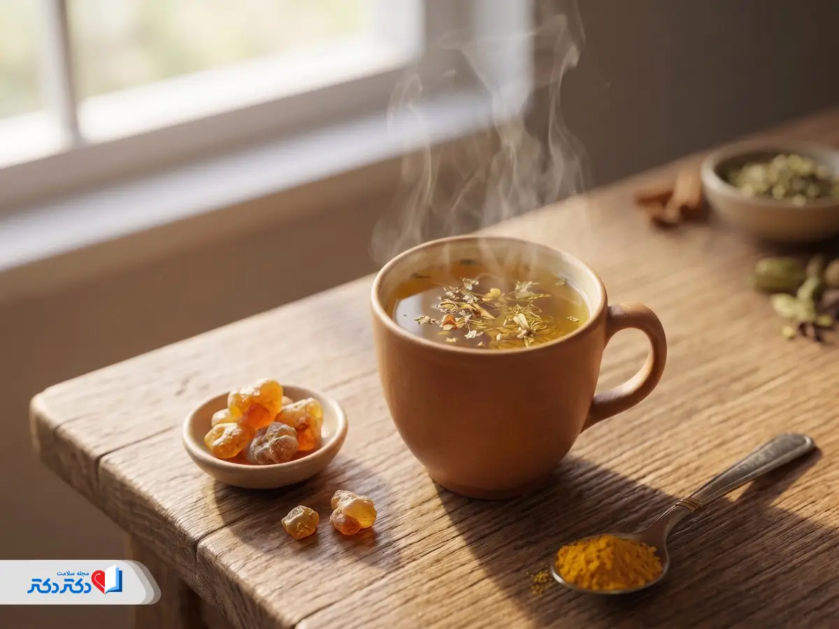مصرف دمنوش یا محلول آنغوزه