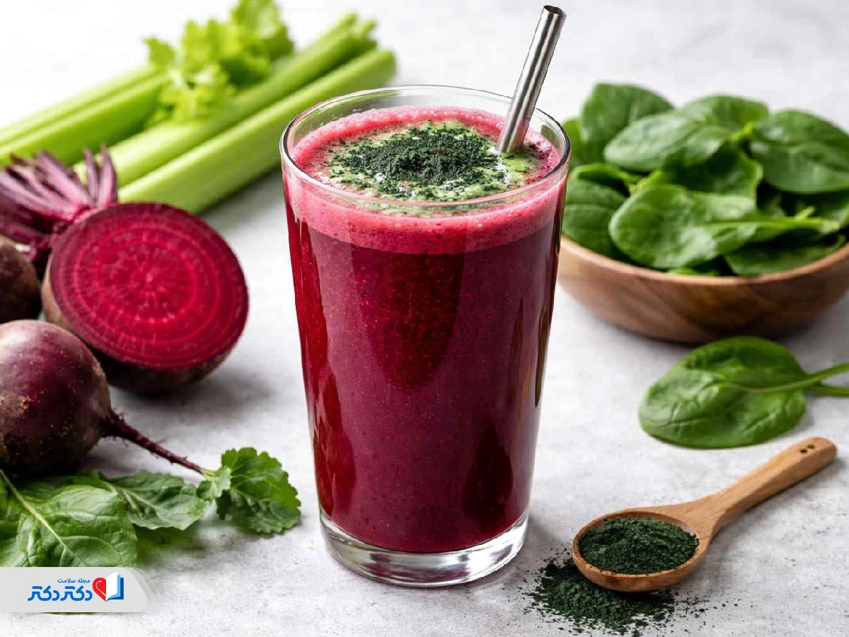 اسموتی لبو و اسفناج