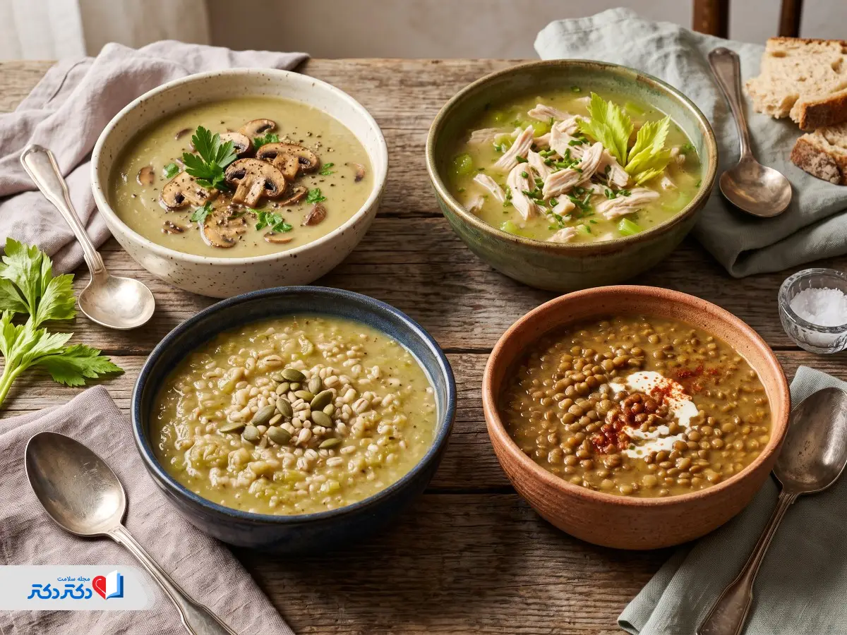انواع سوپ کرفس رژیمی