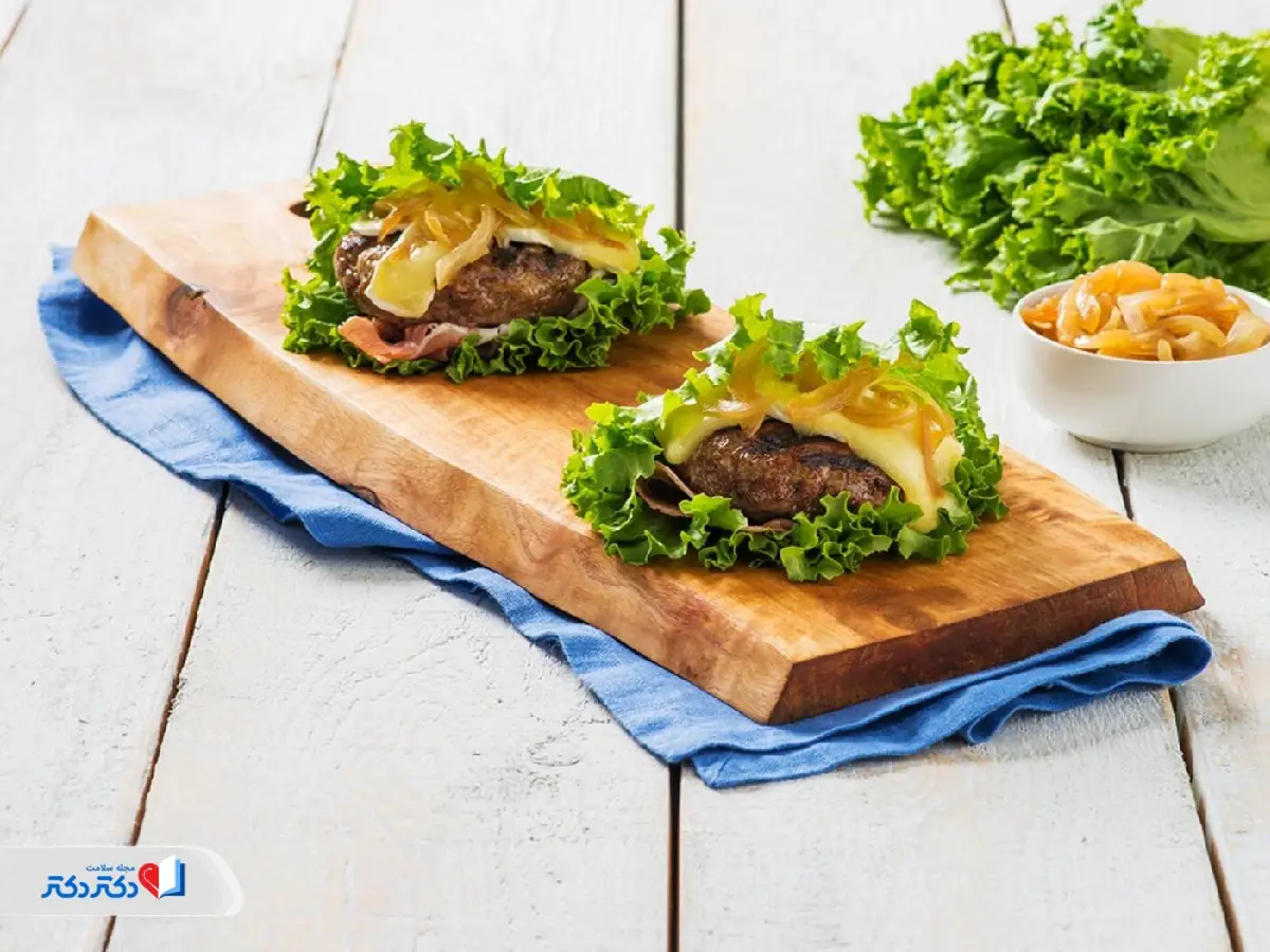 در همبرگر رژیمی، کاهو را جایگزین نان کنید