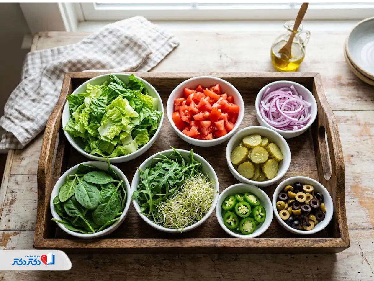 مخلفات همبرگر رژیمی