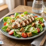 طرز تهیه سالاد سزار رژیمی با مرغ؛ دستور کم‌کالری و خوشمزه برای لاغری