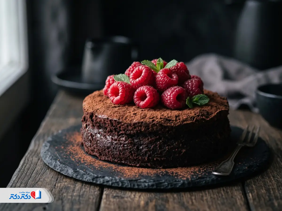 کیک رژیمی شکلاتی