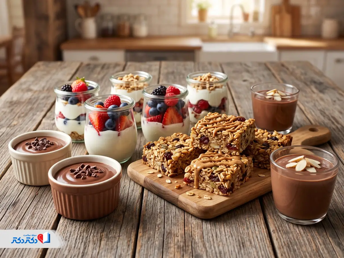 ۱۰ دسر رژیمی خوشمزه و کم‌کالری با دستور ساده برای لاغری