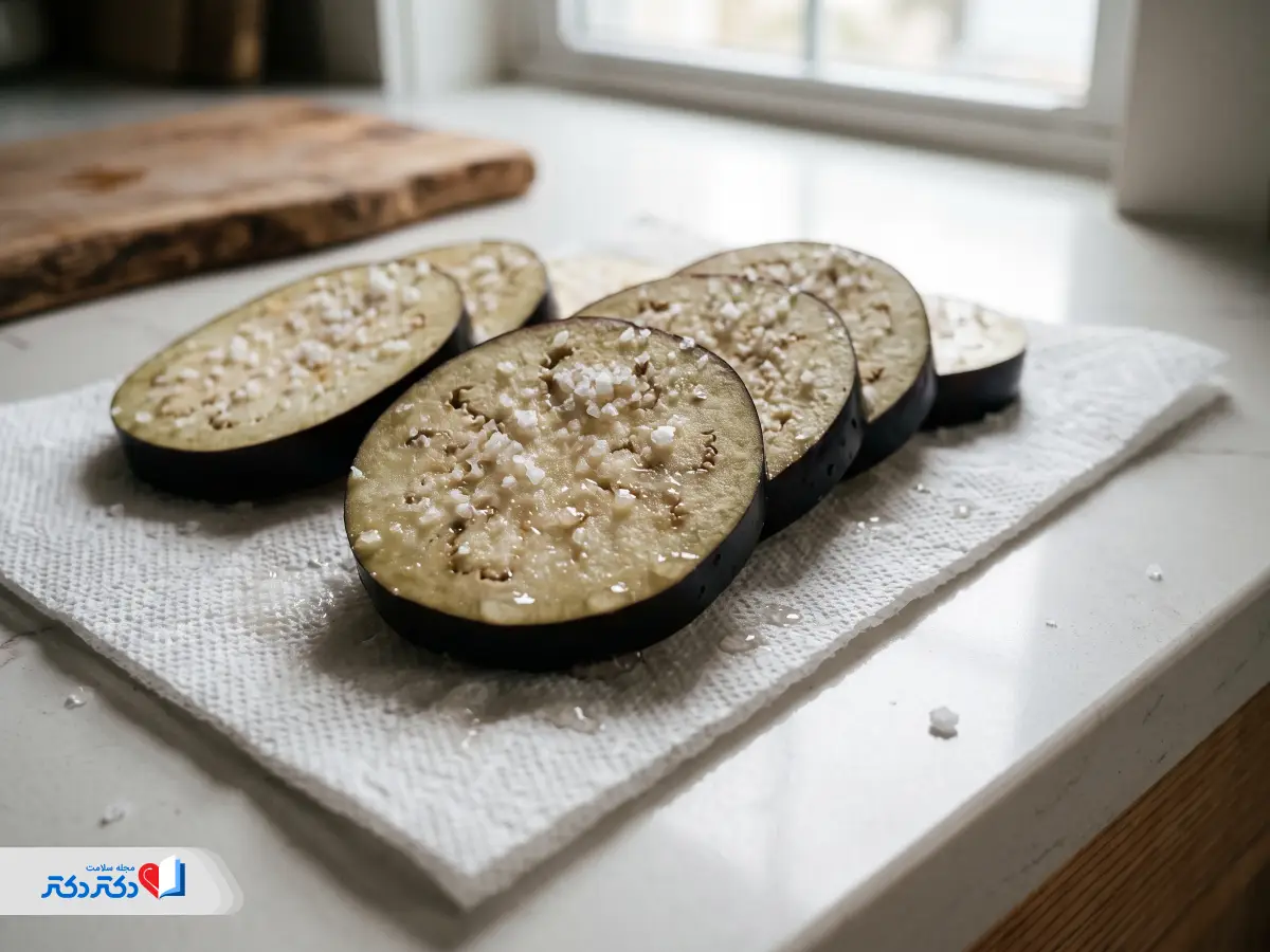 بهترین روش تلخی گرفتن بادمجان