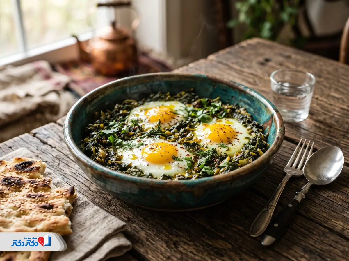 طرز تهیه نرگسی رژیمی با اسفناج؛ غذای سالم، کمکالری و مقوی