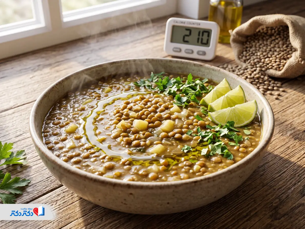 طرز تهیه عدسی برای لاغری با کالری کم و پروتئین بالا