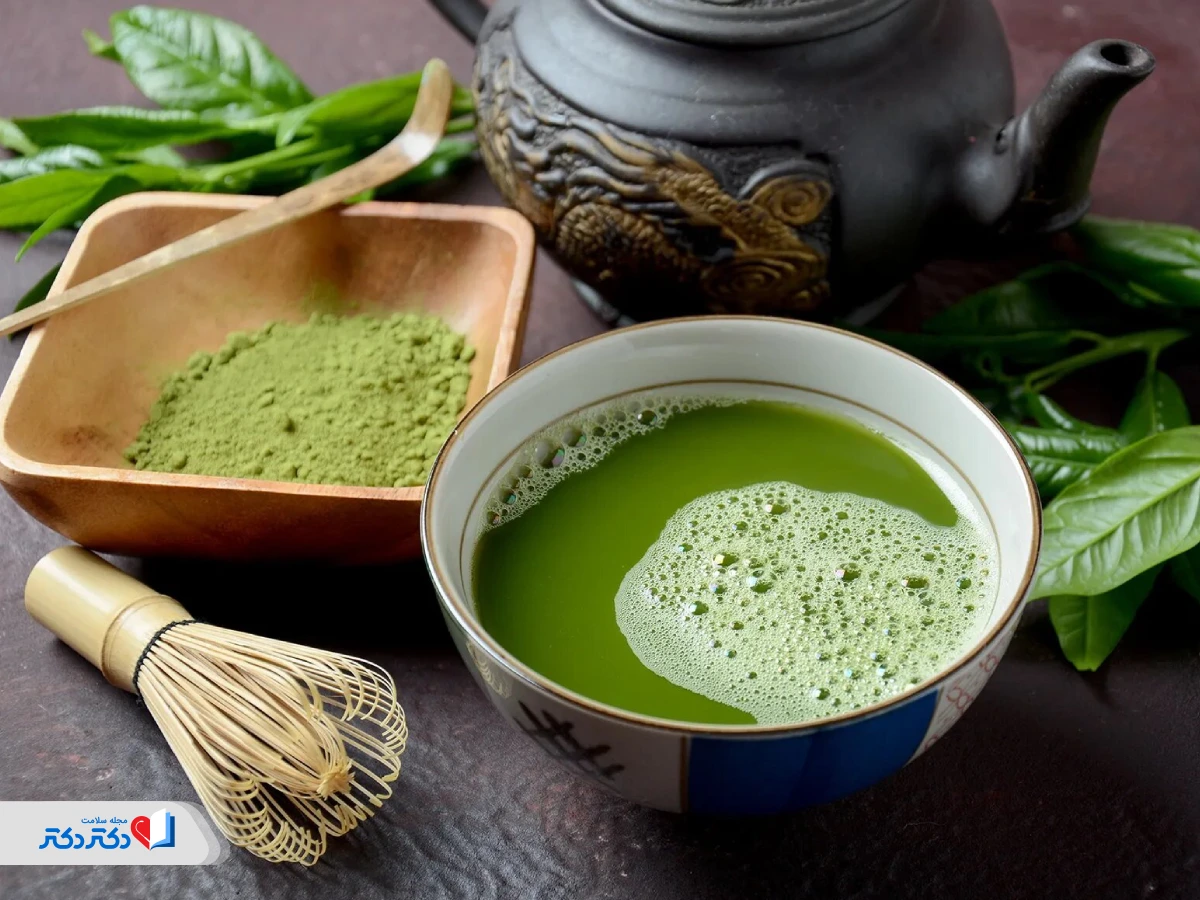 روش تهیه چای ماچا برای لاغری با آب گرم